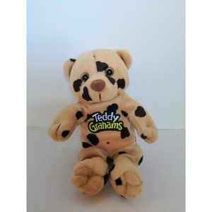 Teddy Grahams Chocolatey Chip Plush Bear Toy Stuffed Animal Brown 7” Beanie